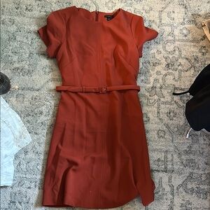 Ann Taylor belted a-line dress